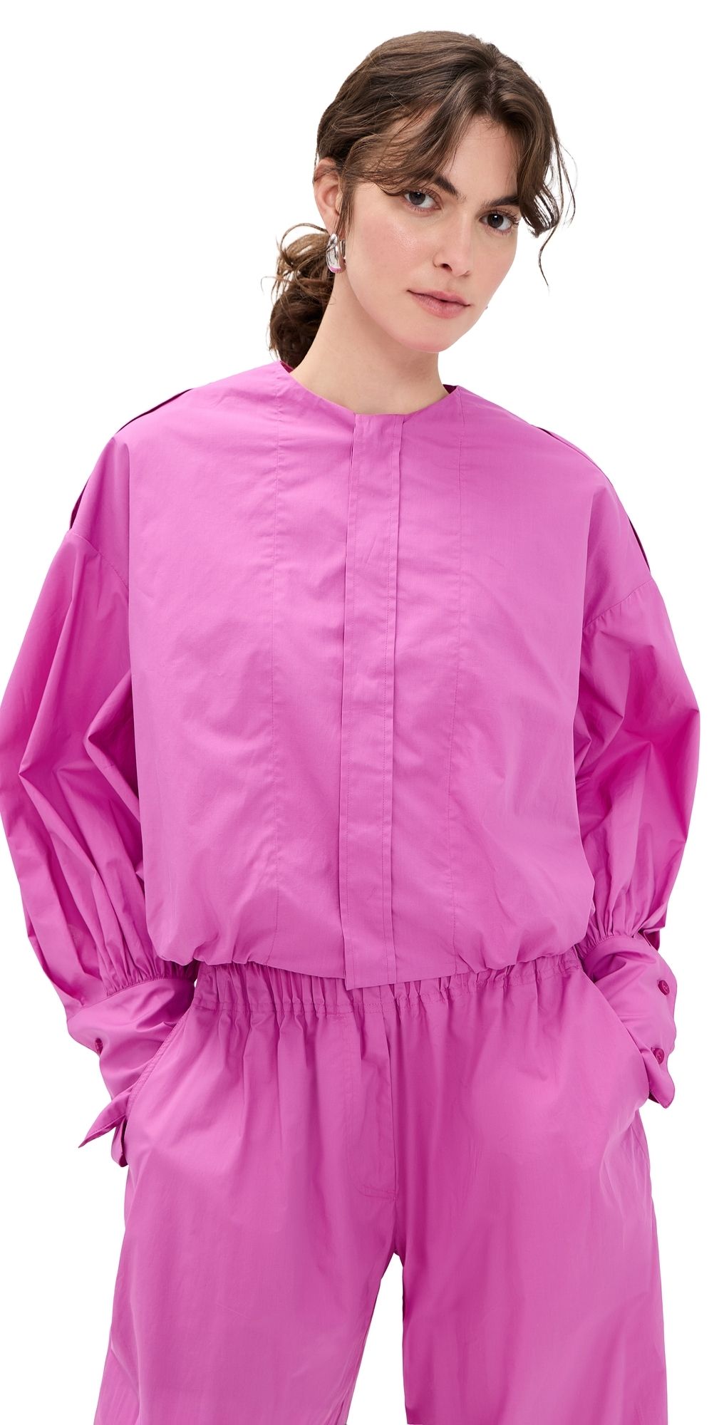 The Latest Diana Poplin Blouse Fuxia S