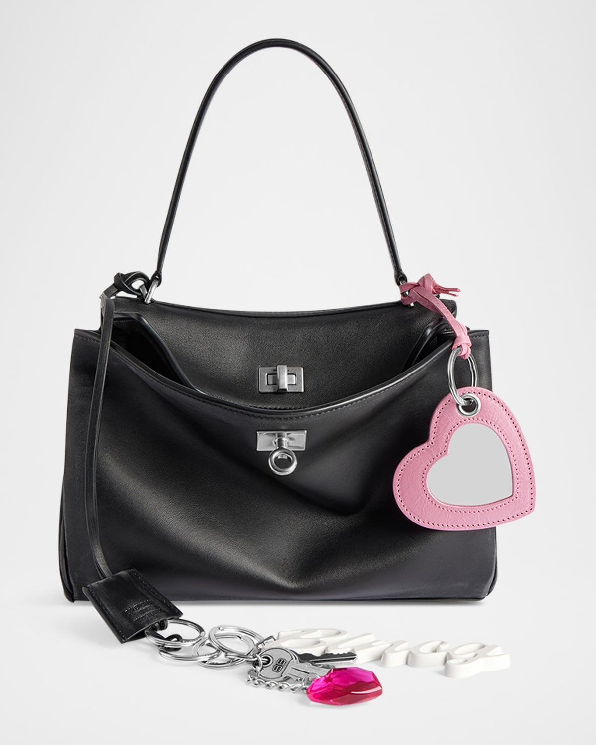 Rodeo Small Calfskin Leather Bag with Charms