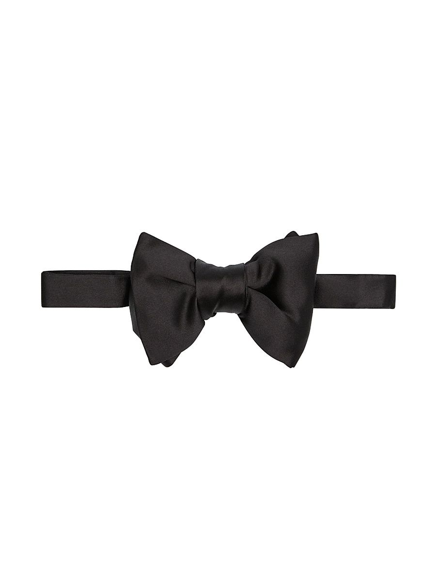 Men's Silk Bow Tie - Black
