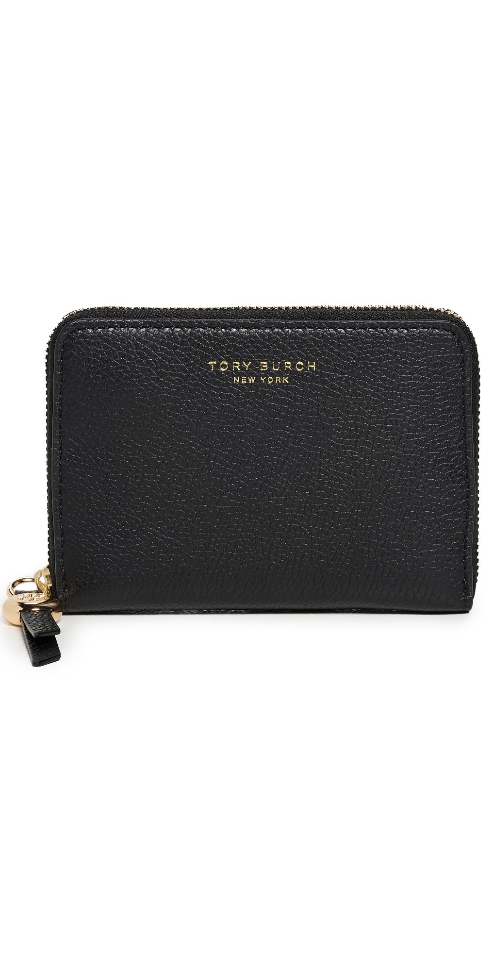 Tory Burch Romy Medium Zip Around Wallet Black One Size