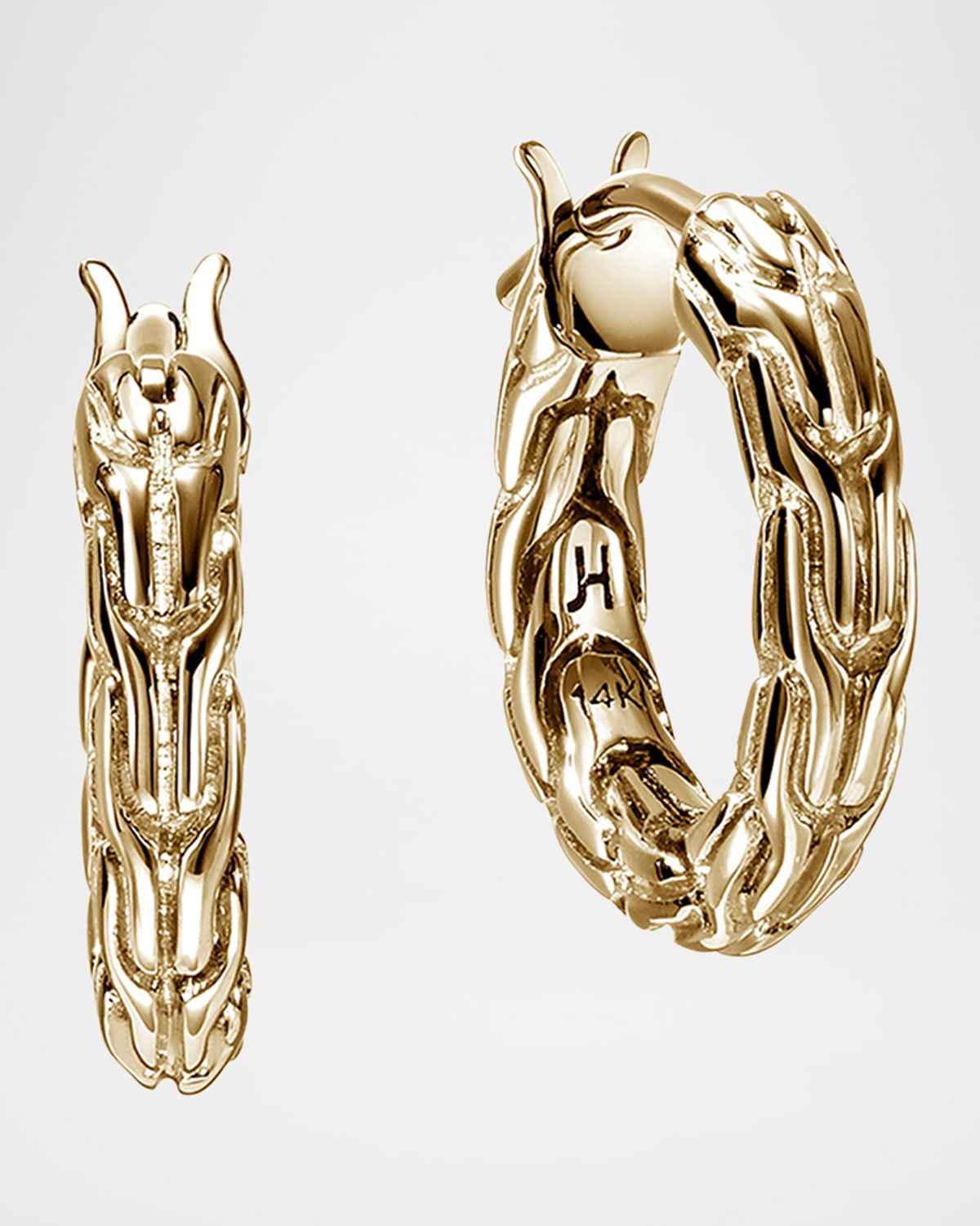 14K JH Essential Hoop Earrings, 14mm