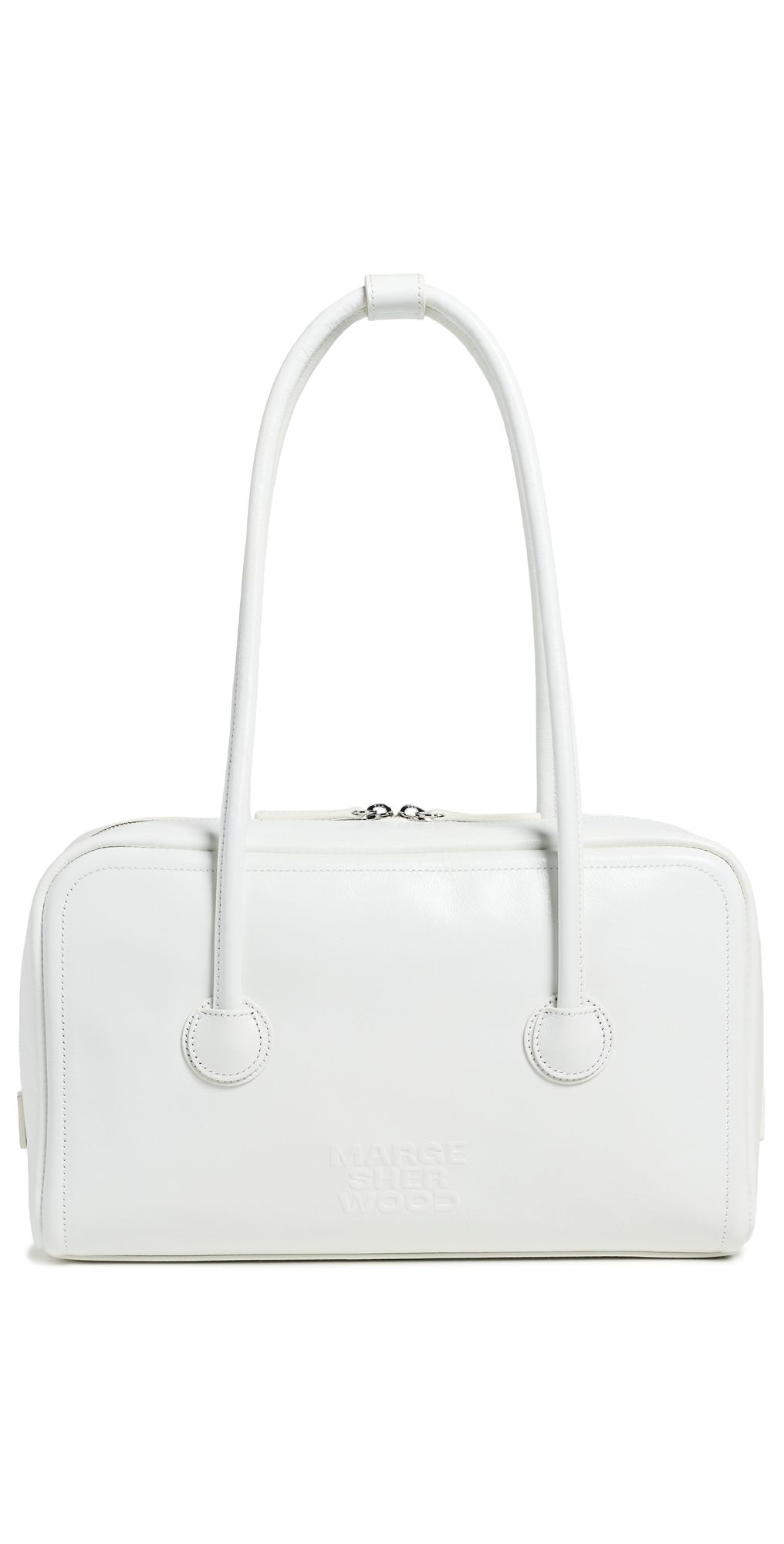 Marge Sherwood Soft Boston Bag White Crinkle One Size