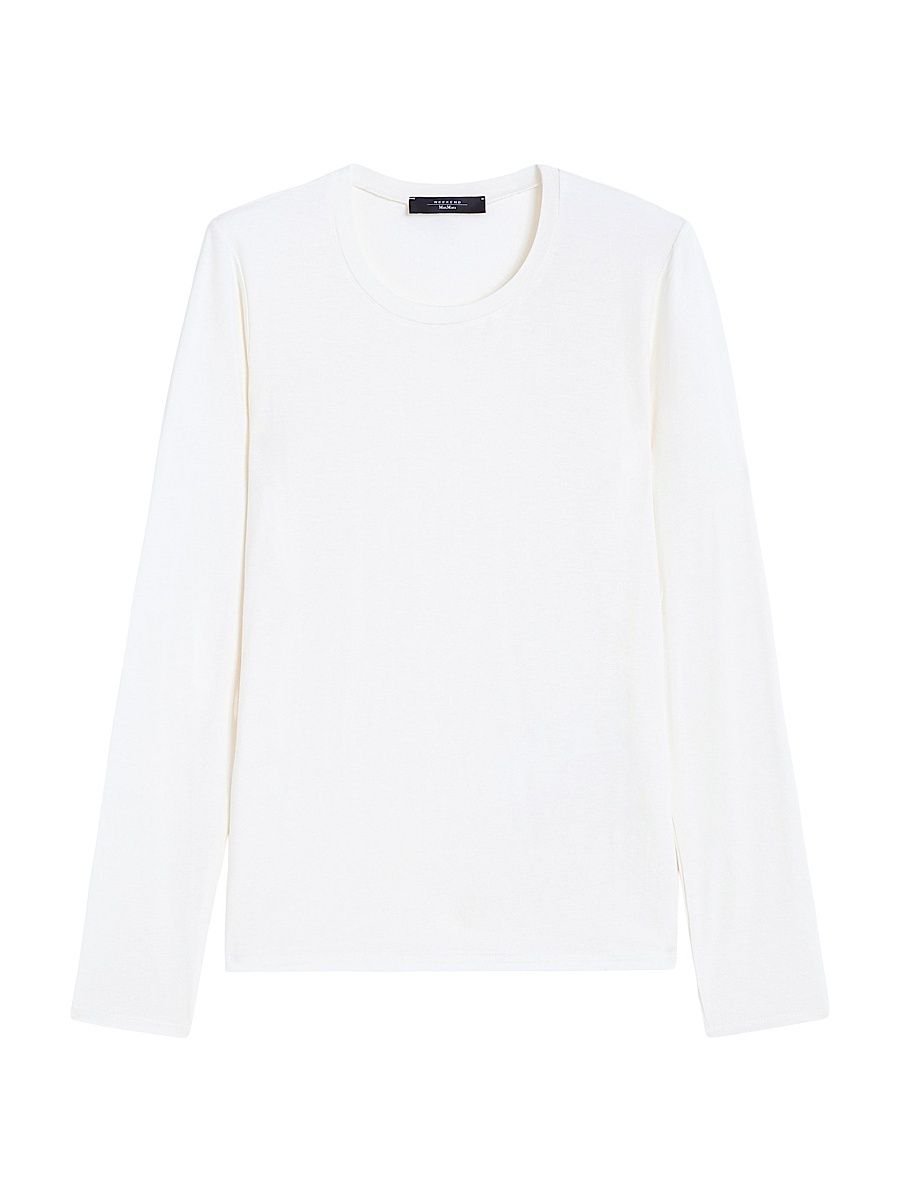 Women's Stretch Jersey Basic T-Shirt - Ecru - Size Small