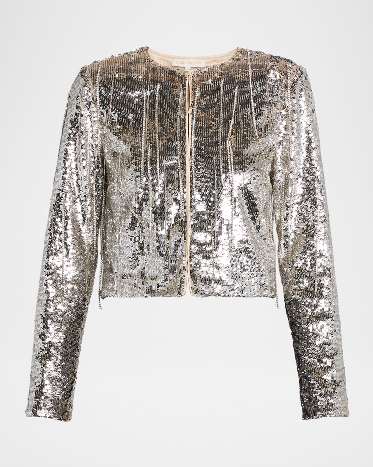 Sapphire Cropped Sequin Jacket