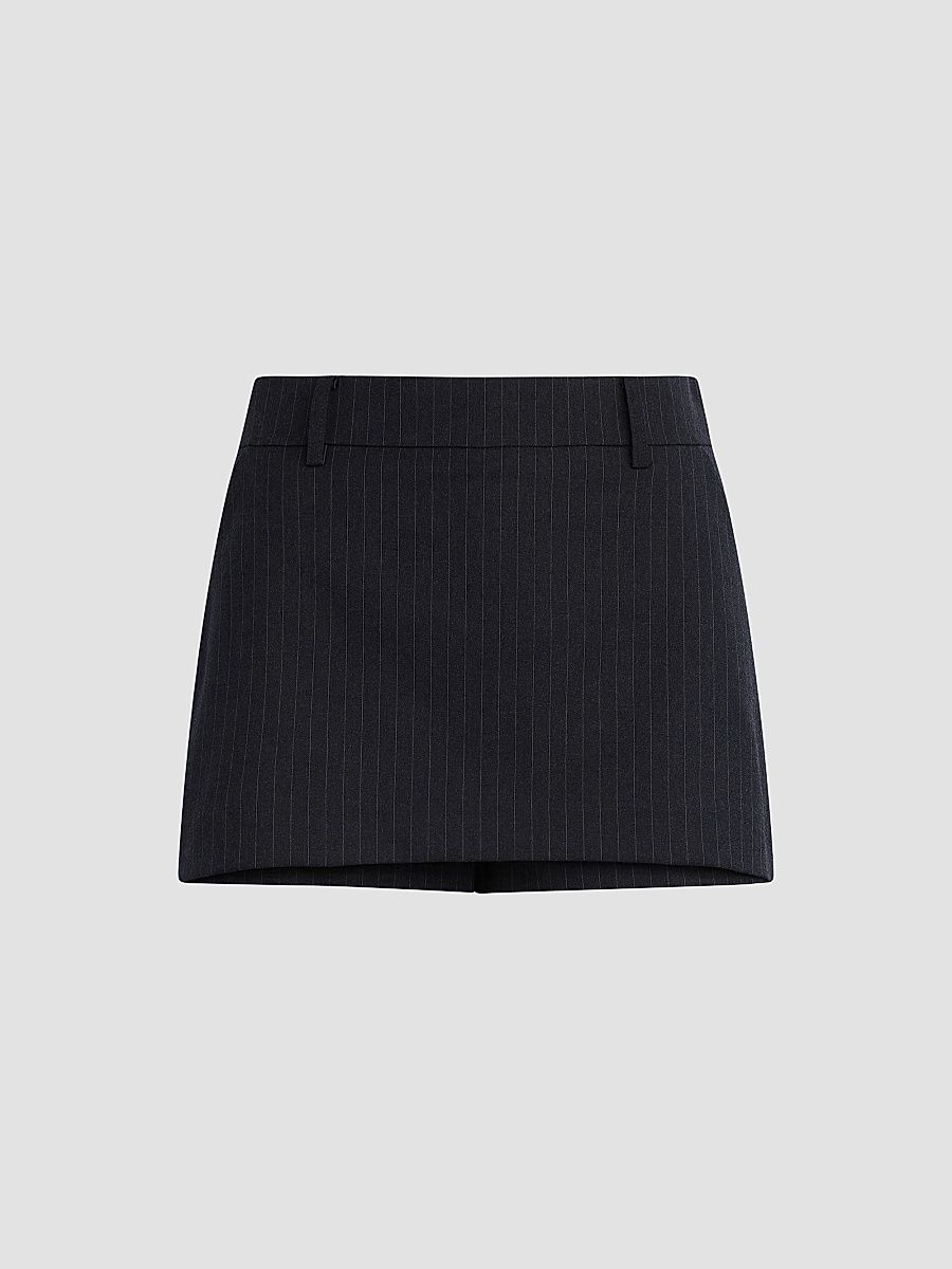 Women's The Spencer Pinstriped Skort - Marine Pinstripe - Size 0