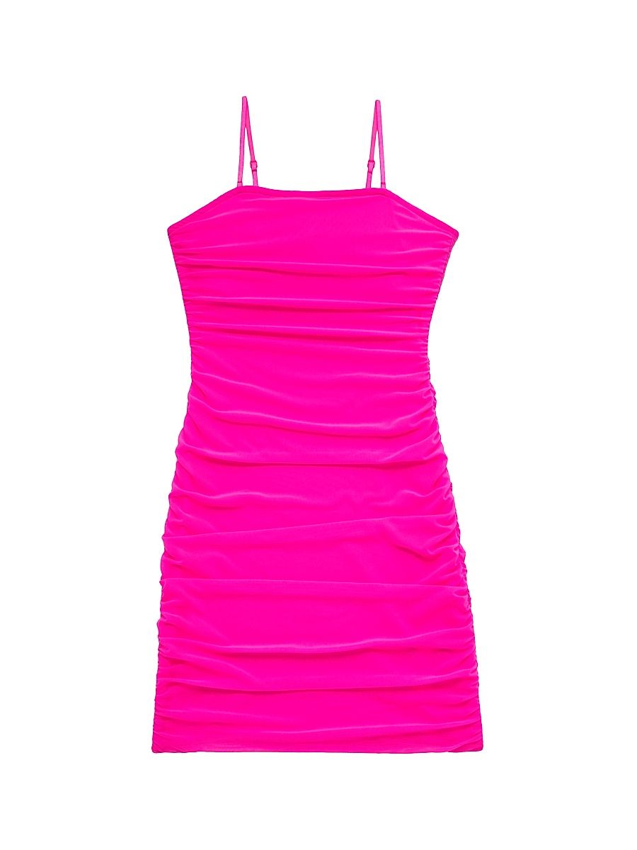 Girl's Noemi Bodycon Dress - Neon Pink - Size 16