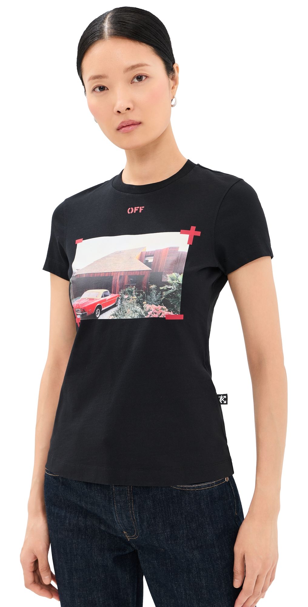 Off-White Architecture Slim Tee Black L