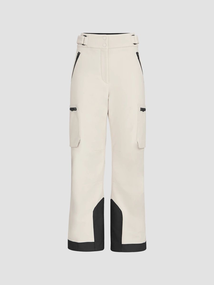 Brunello Cucinelli Women's Bonded Techno Fabric Mountain Trousers - Panama - Size 14