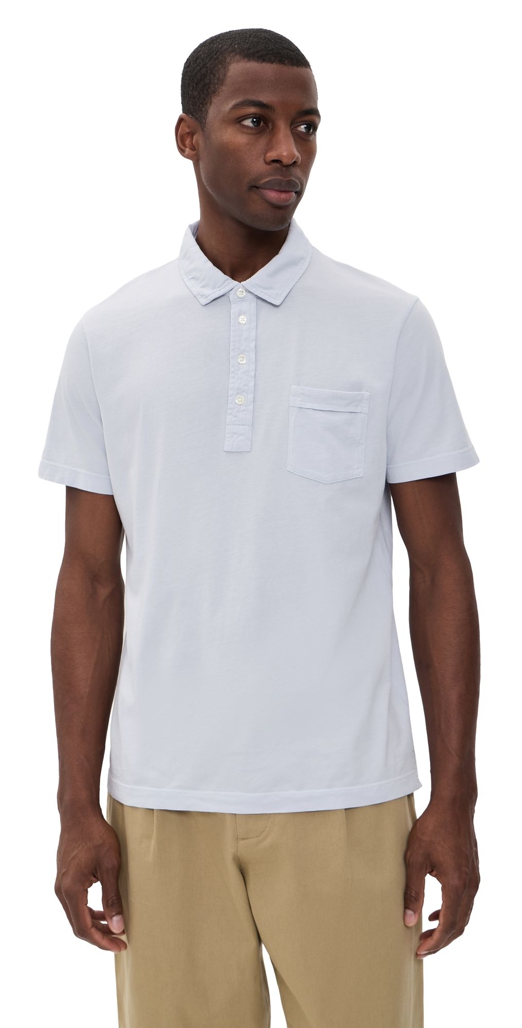 Billy Reid Pensacola Polo Dew Blue S