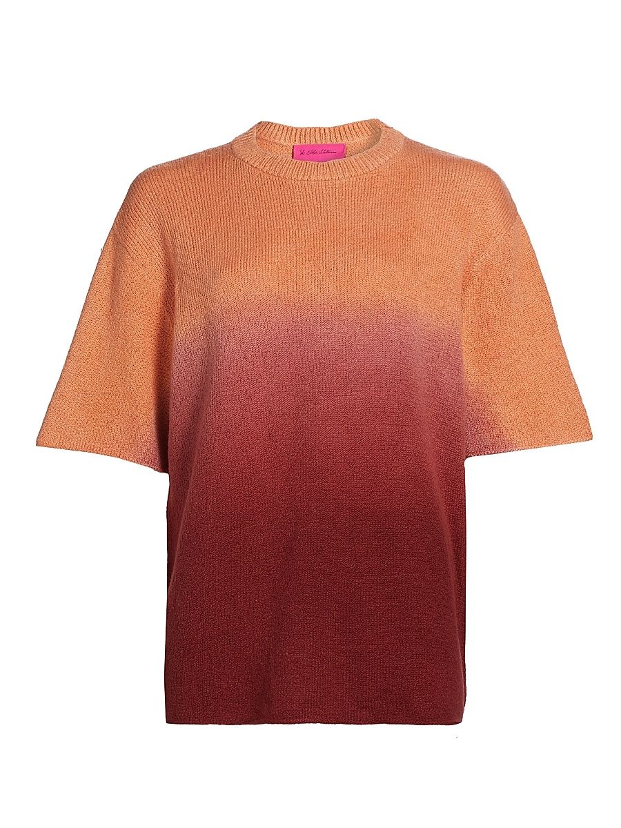 Women's Nora Lite Dip Knit T-Shirt - Peachie Dip - Size Small