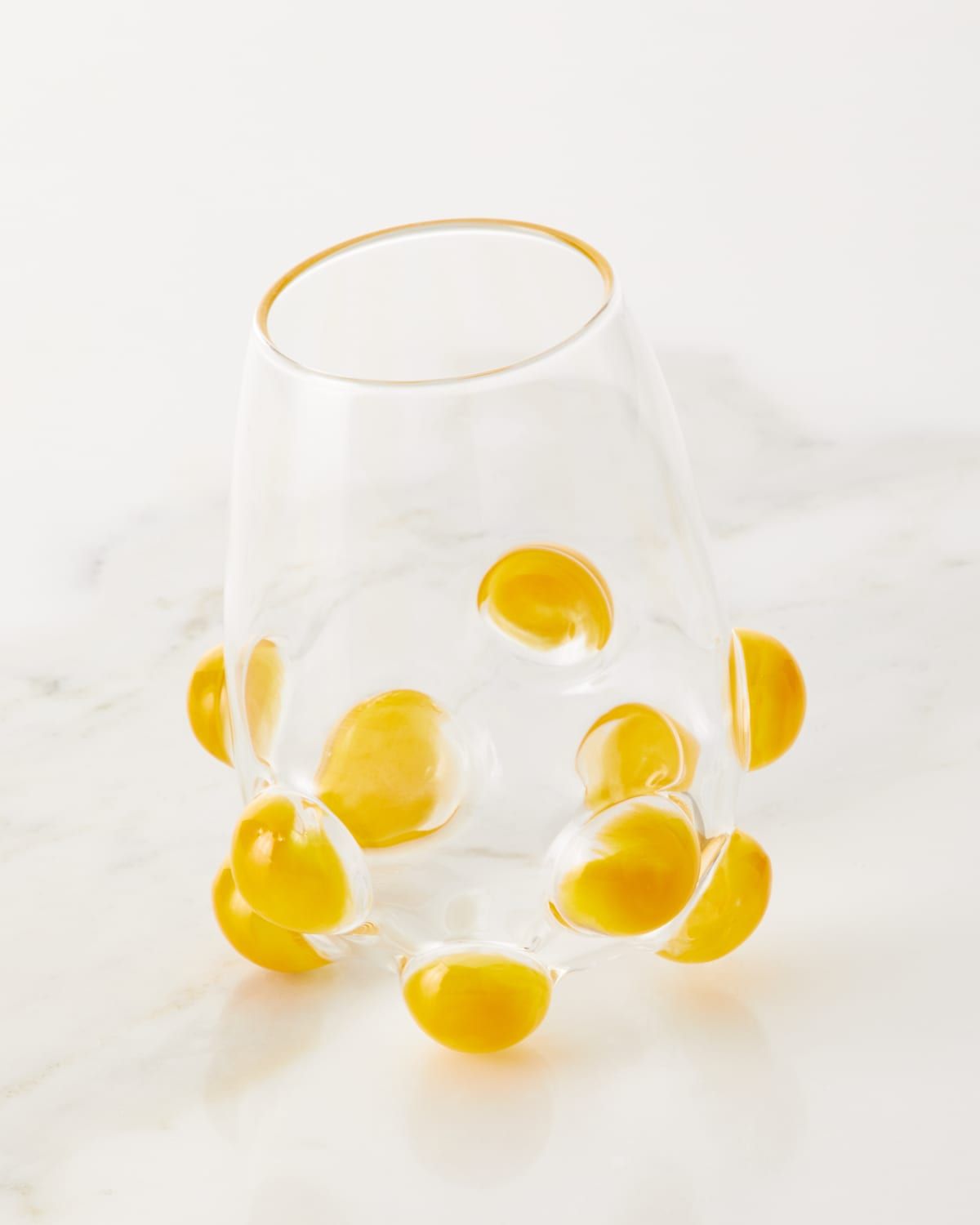 Bubble Wine Glass, Yellow