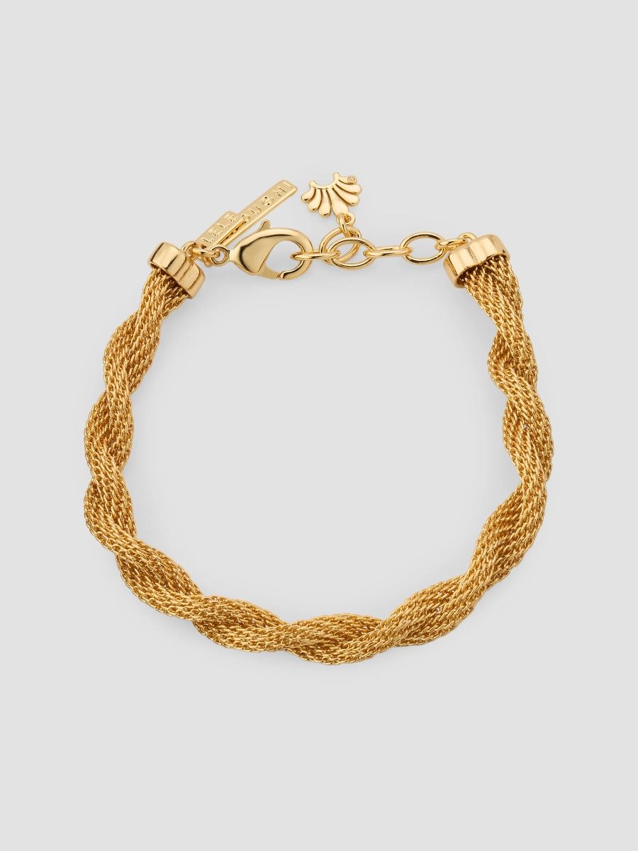 Lele Sadoughi Women's Serpentine 14K-Gold-Plated Twisted Mesh Bracelet - Gold