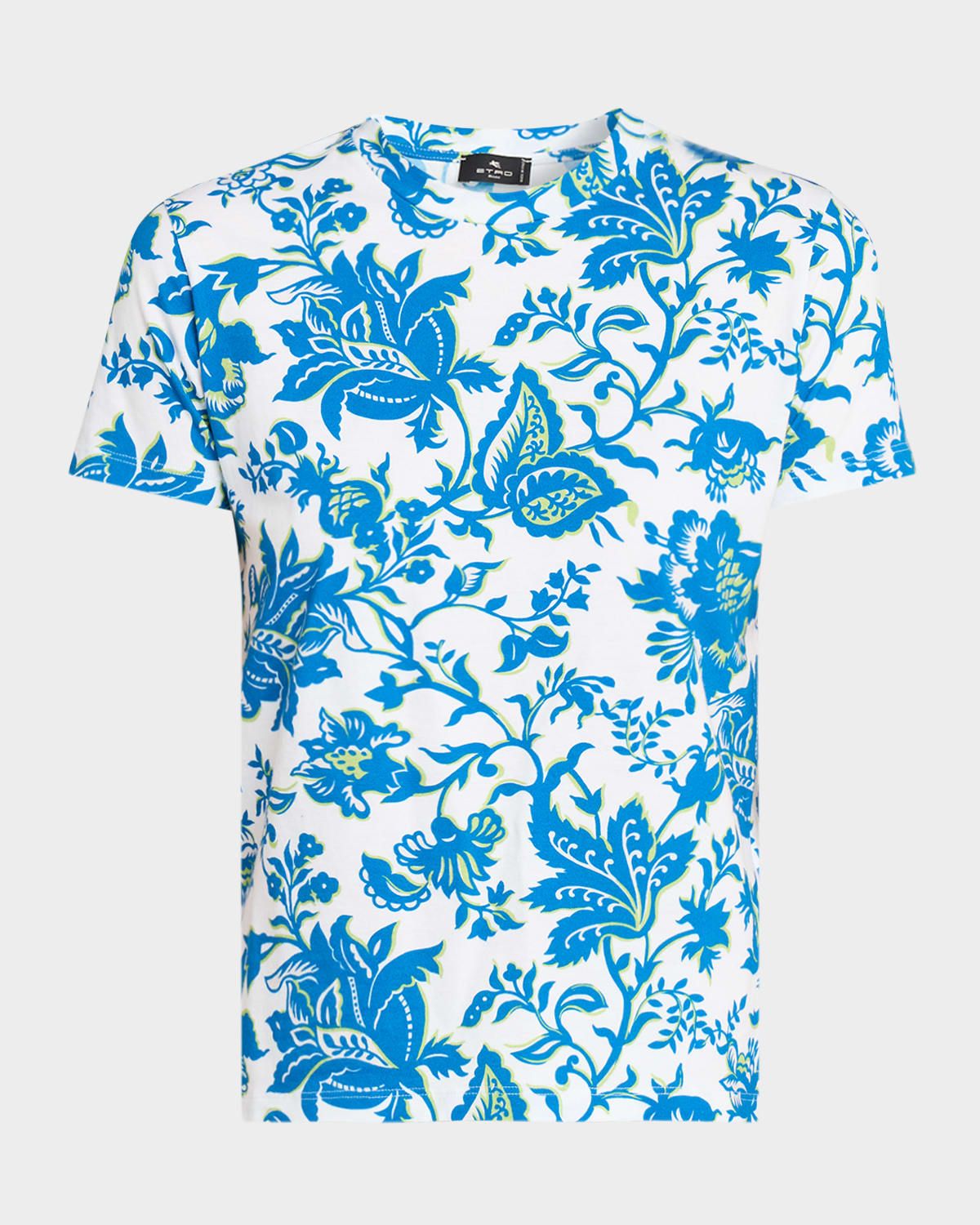 Floral-Print Cotton Short-Sleeve T-Shirt