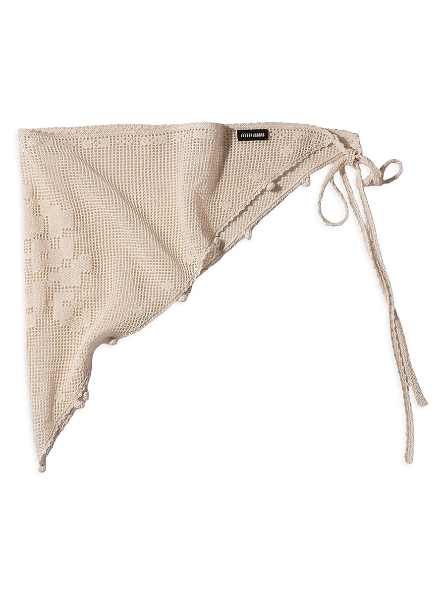 Women's Cotton Pareo Scarf - Beige Khaki