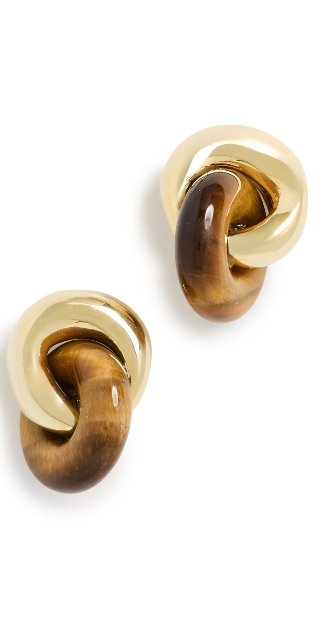 SHASHI Supernova Studs Gold/Tortoise One Size