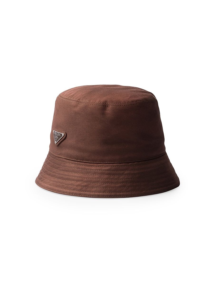 Men's Cotton Bucket Hat - Brown - Size XL
