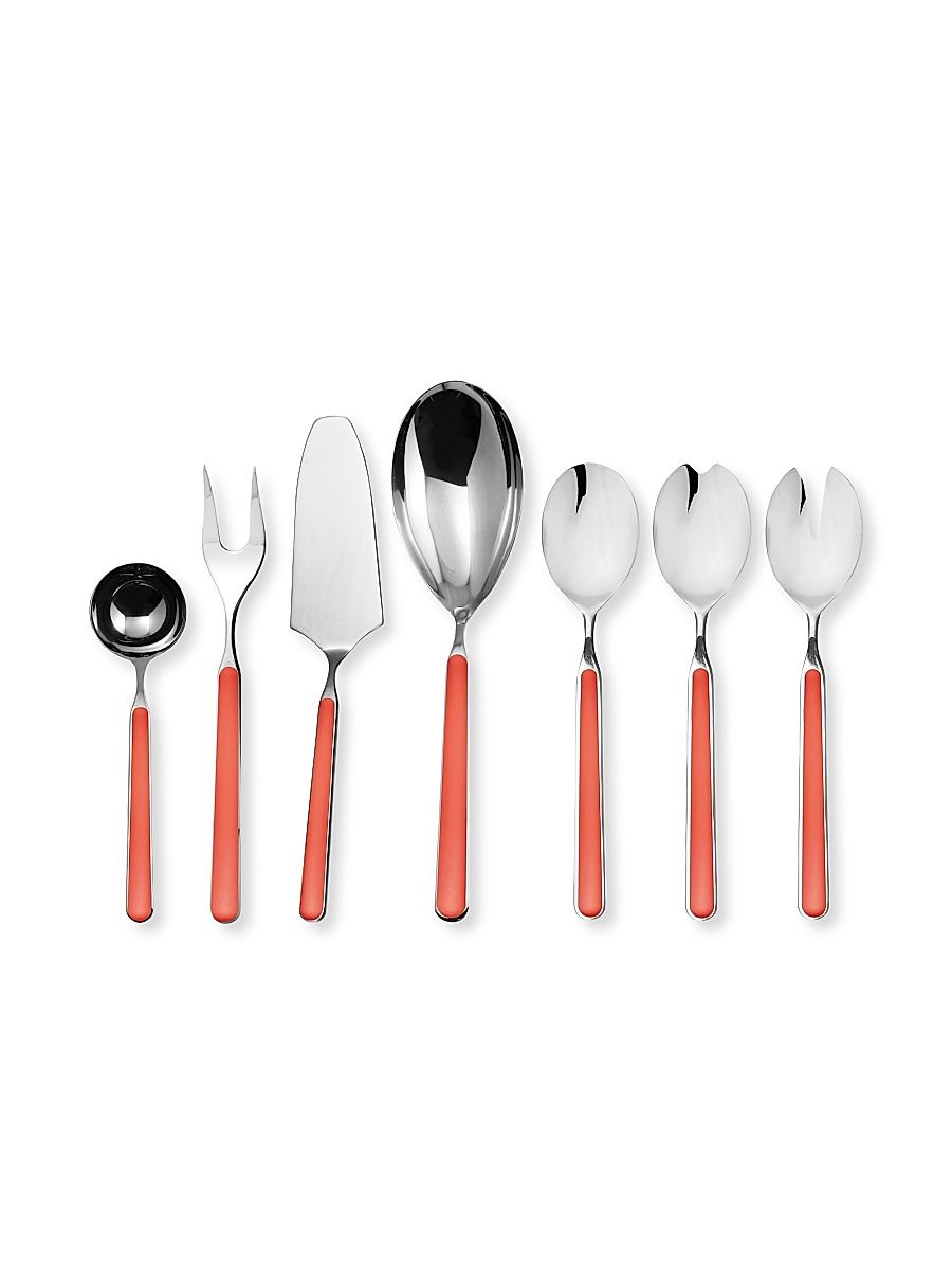 Fantasia 7-Piece Serving Set - Red