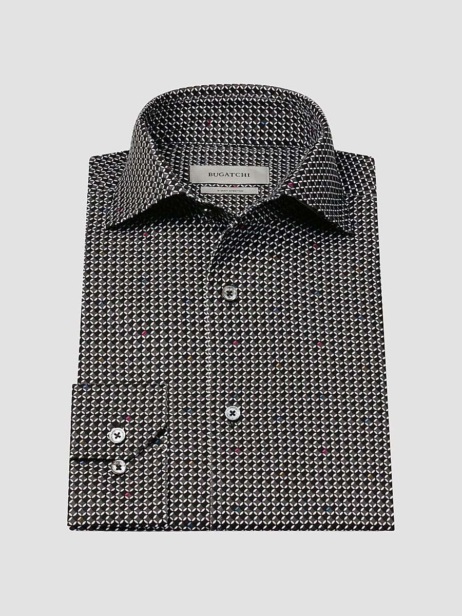 Men's OoohCotton Devon Long-Sleeve Shirt - Black - Size XXL