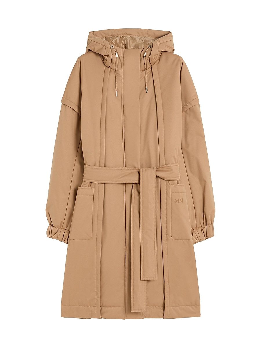 Women's Twill Padded Parka - Camel - Size 16
