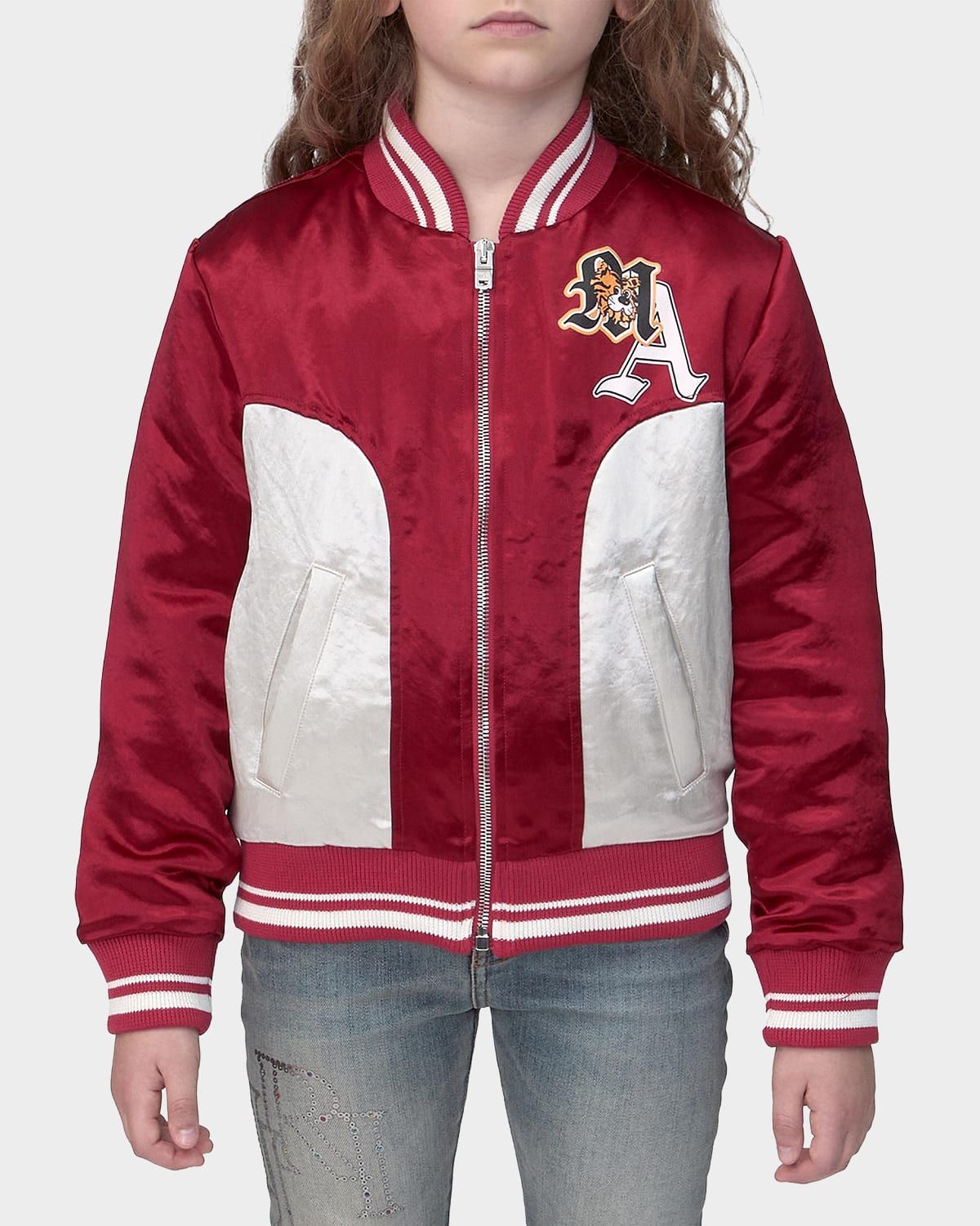 Kid & apos;s Varsity Patch Jacket, Size 4-12