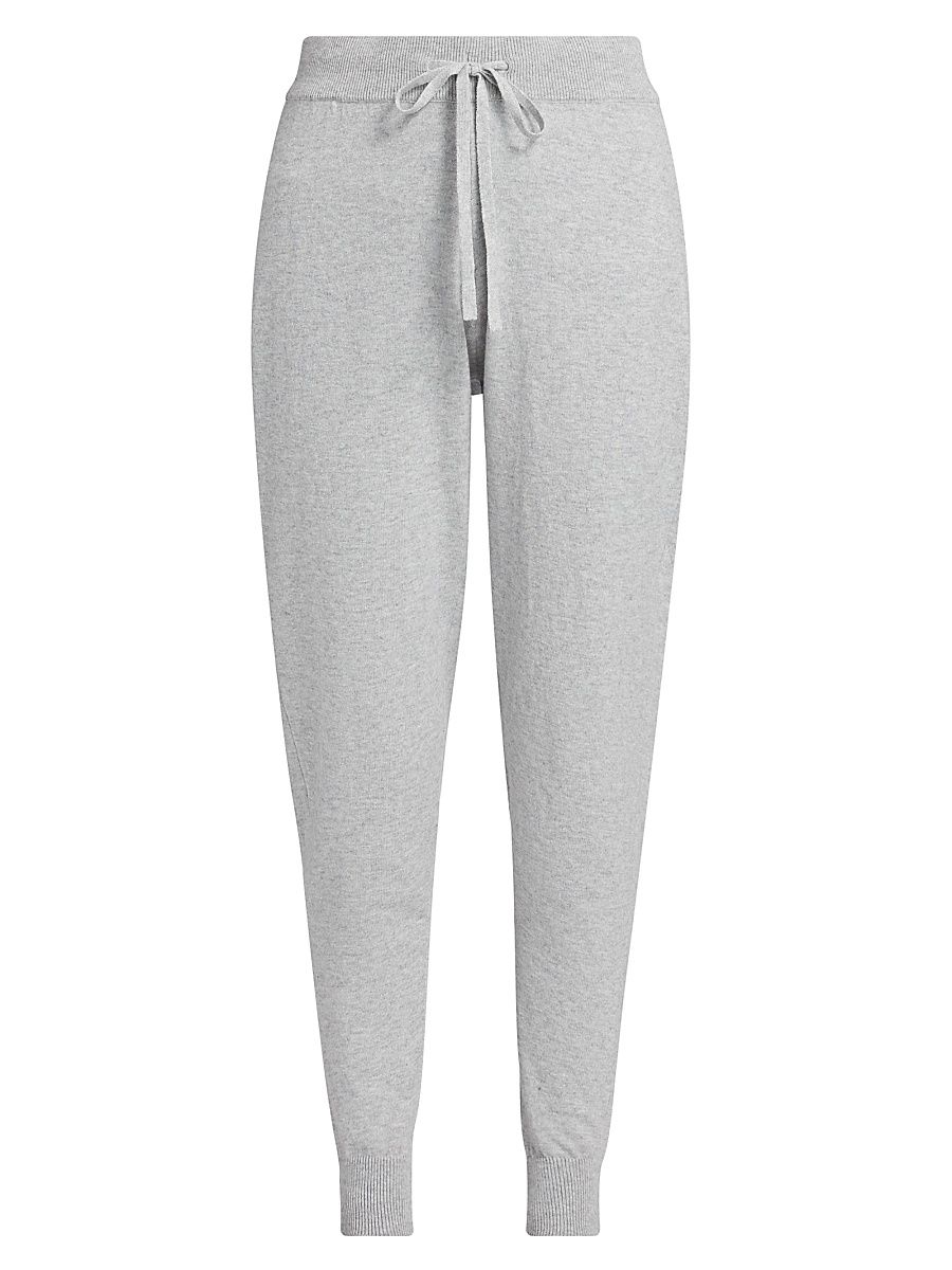 Women's Do Not Disturb Cotton-Cashmere Joggers - Grey - Size Large