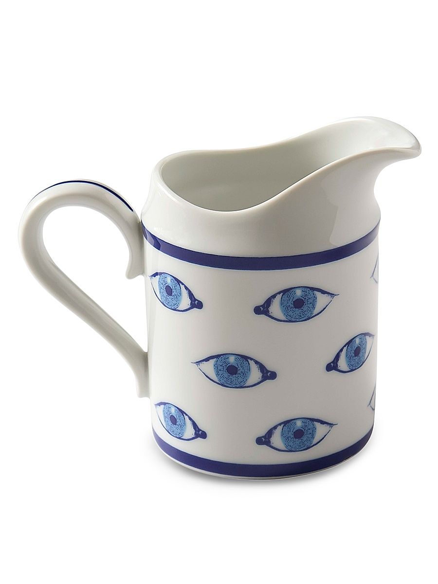 Druggist Porcelain Creamer - Blue White