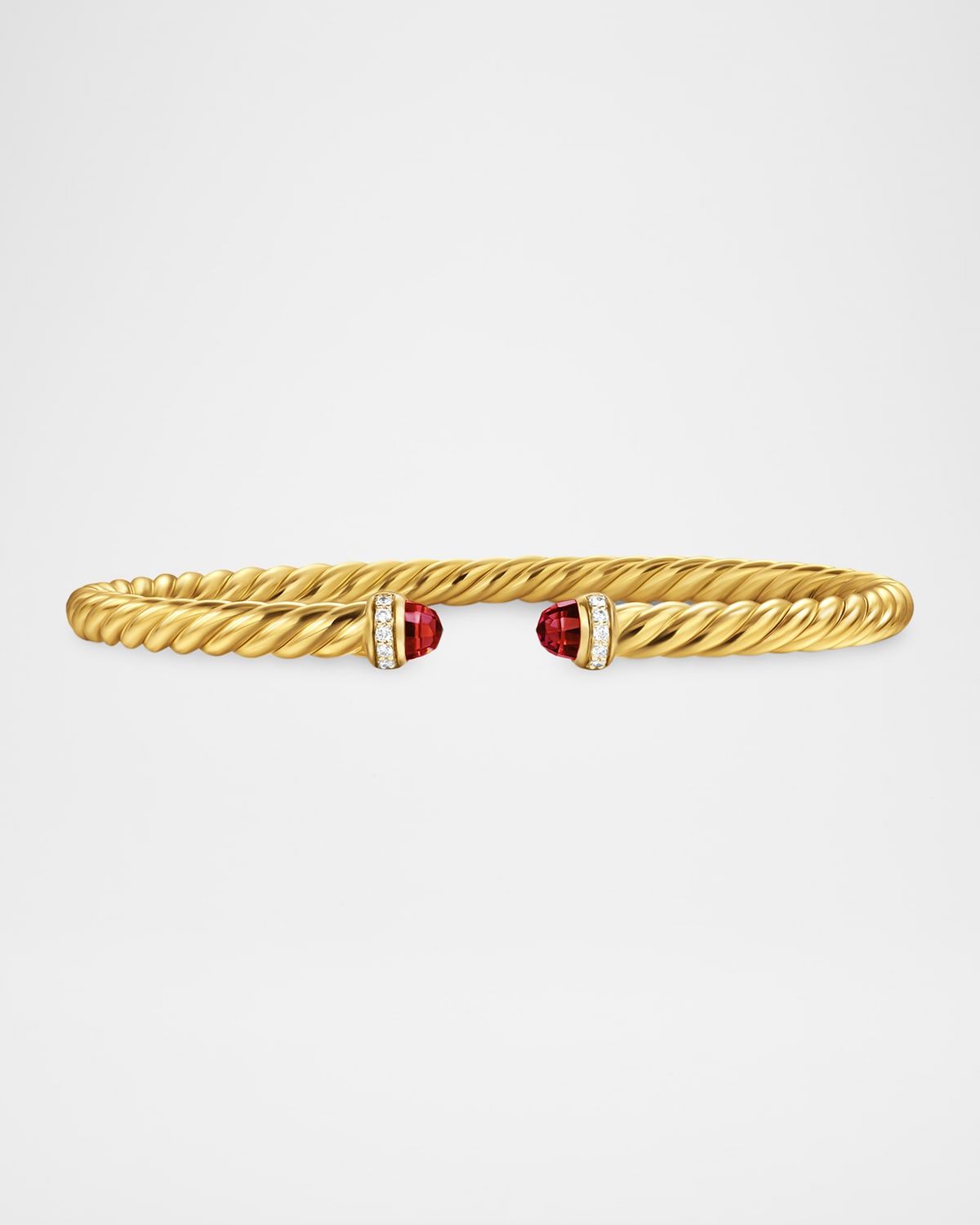 Modern Cablespira Bracelet in 18K Gold with Gemstones and Diamonds