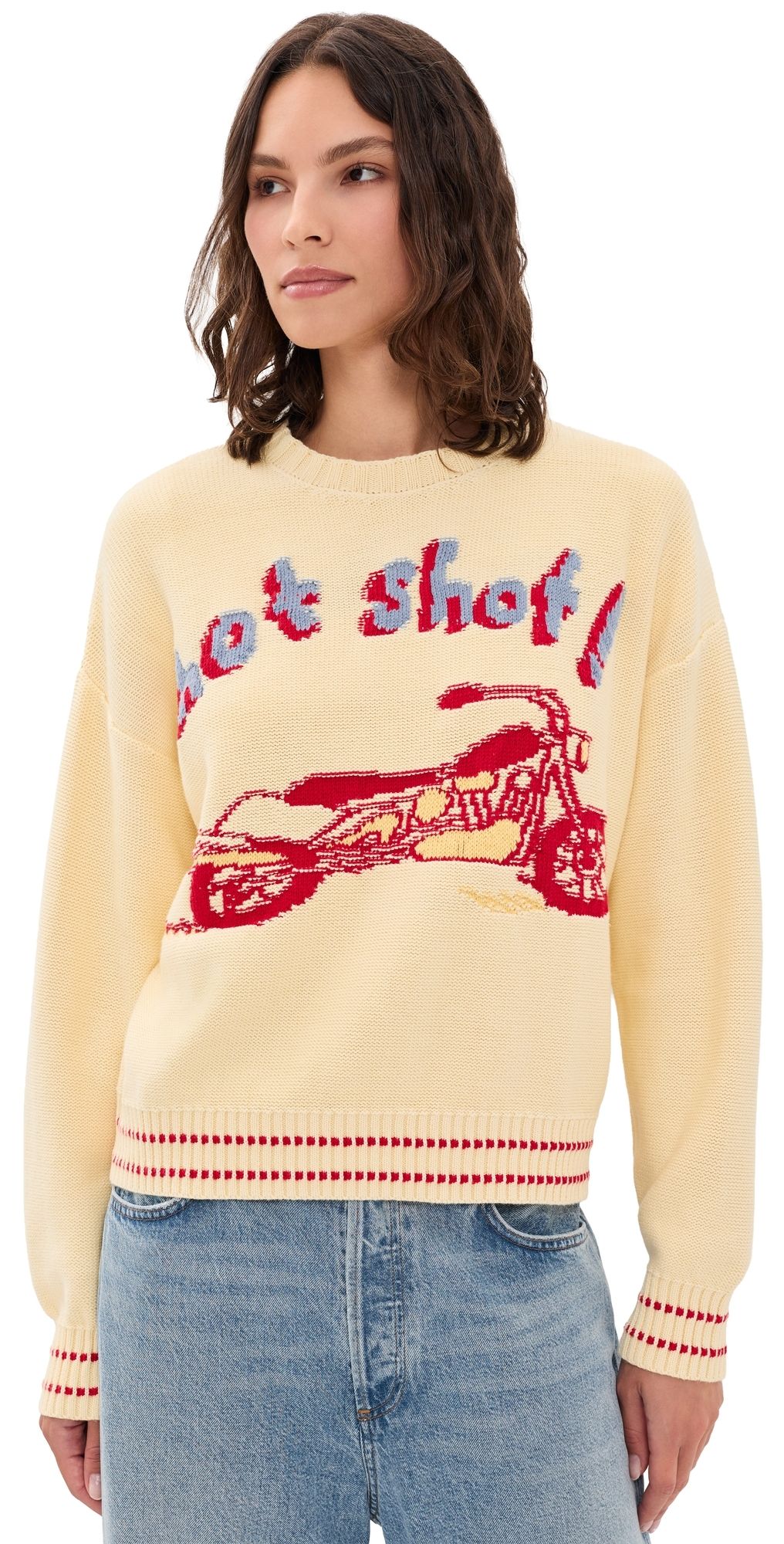 MOTHER The Big Jumper Ivory M