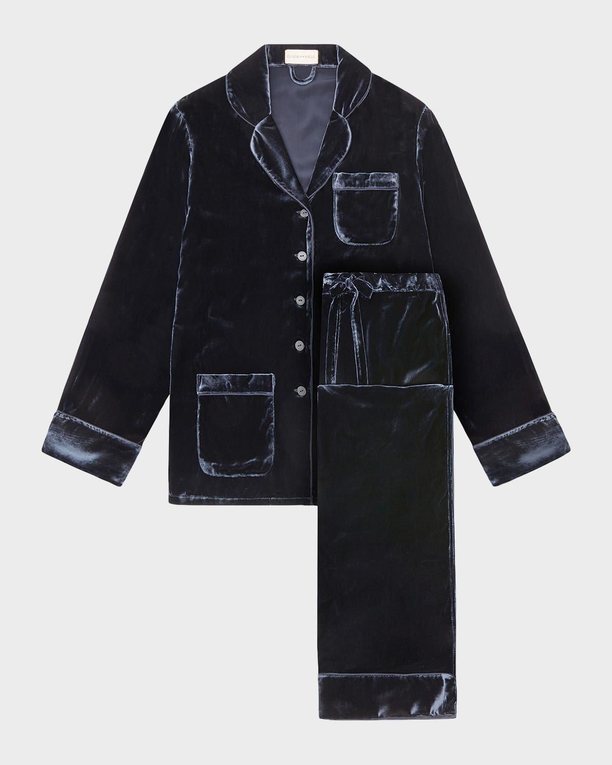 Coco Silk-Viscose Velvet Pajama Set