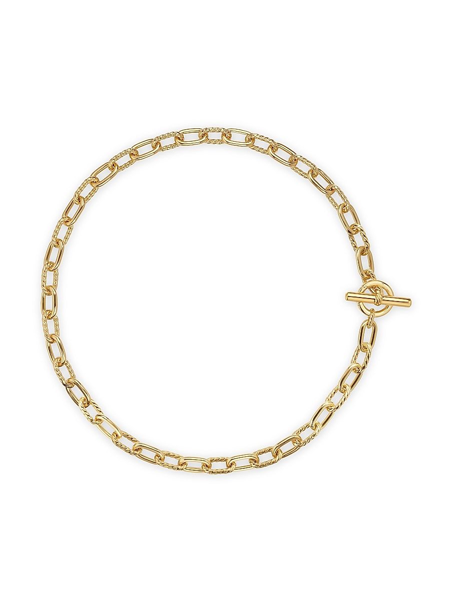 Women's Madison Toggle Chain Necklace in 18K Yellow Gold, 8.5MM - Gold - Size 18