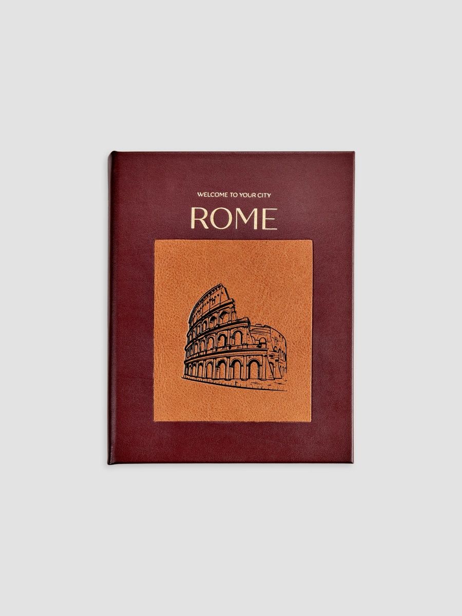 Graphic Image Trope Rome Leather-Bound Hardcover Book