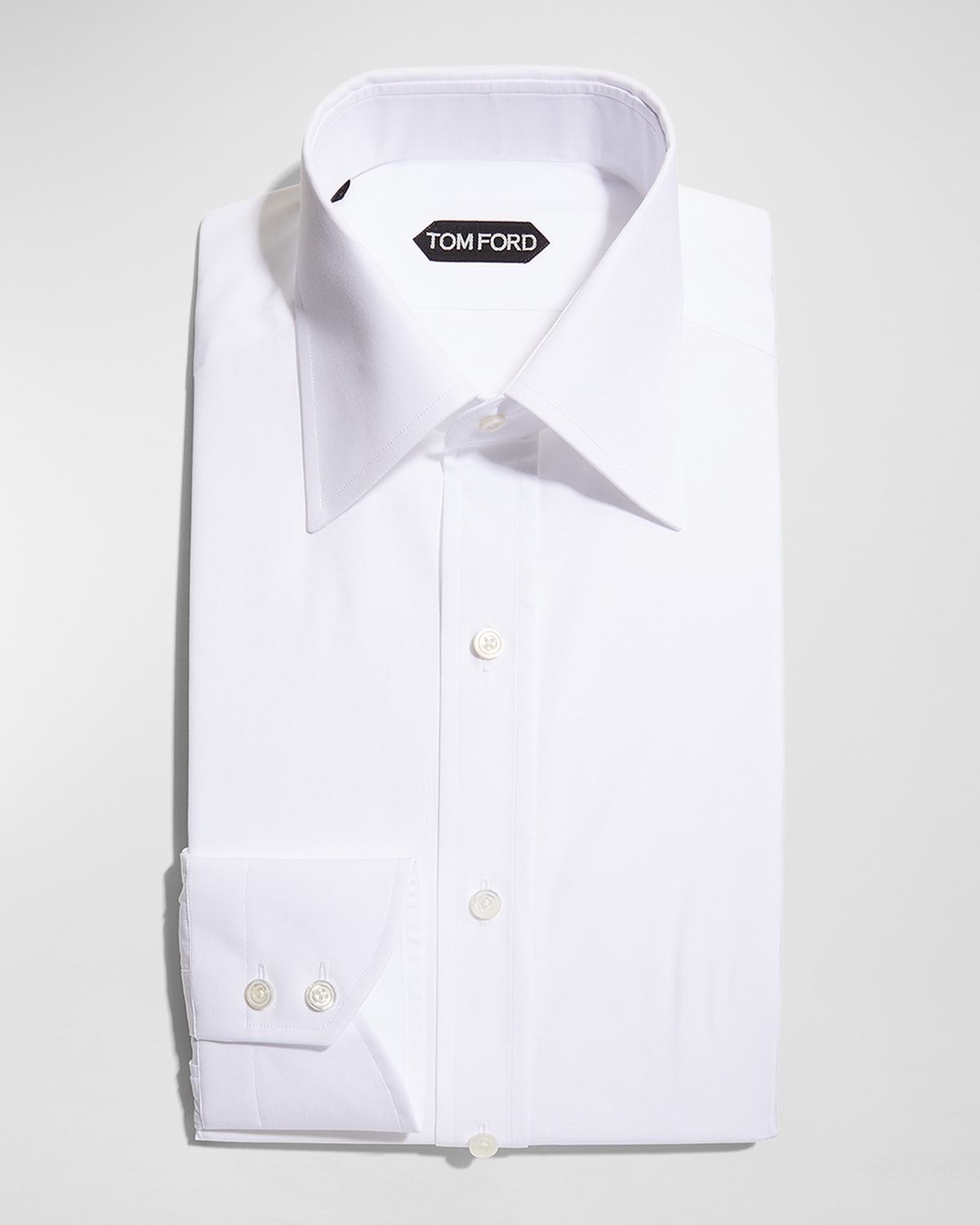 Men & apos;s Solid Cotton Dress Shirt