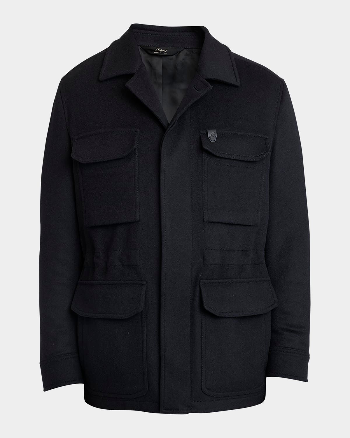 Men & apos;s Sahariana Wool-Cashmere Utility Jacket
