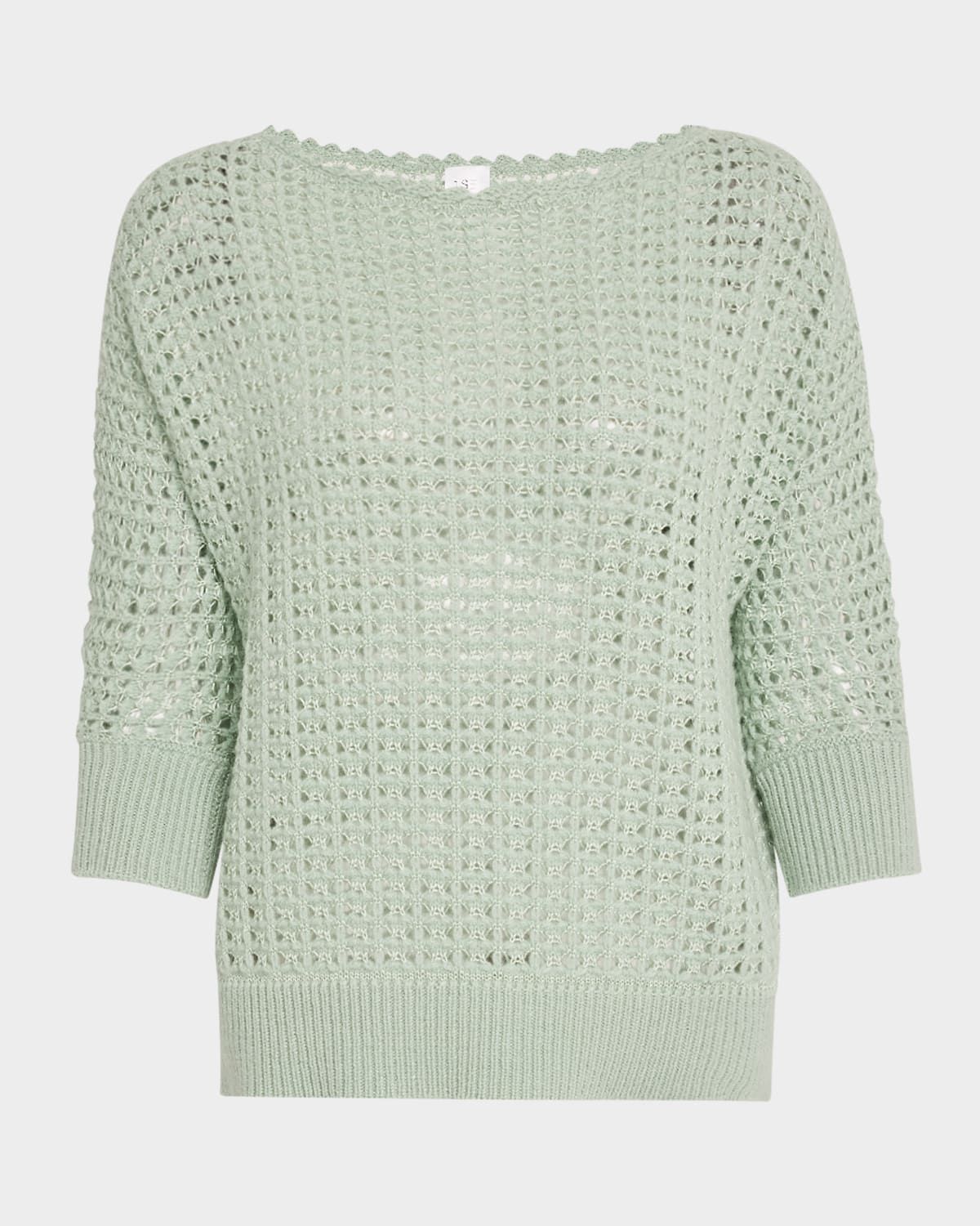 Cashmere-Silk Open Weave Top