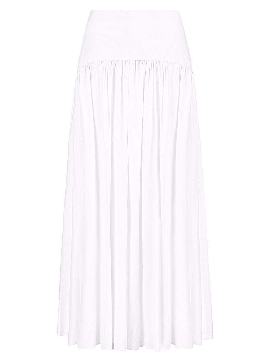 Women's Procida Cotton Maxi Skirt - White - Size 10