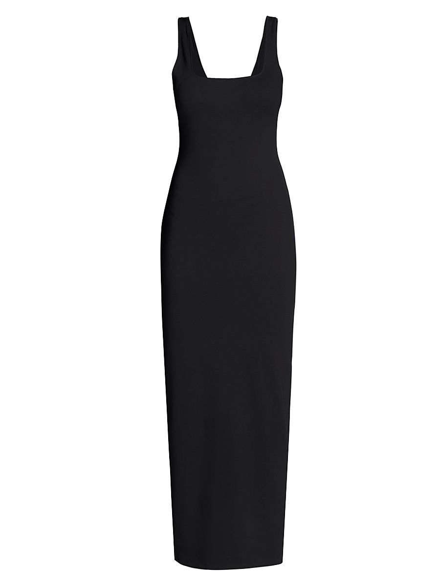 Women's Modern Scuba Tank Maxi Dress - Black - Size XXL