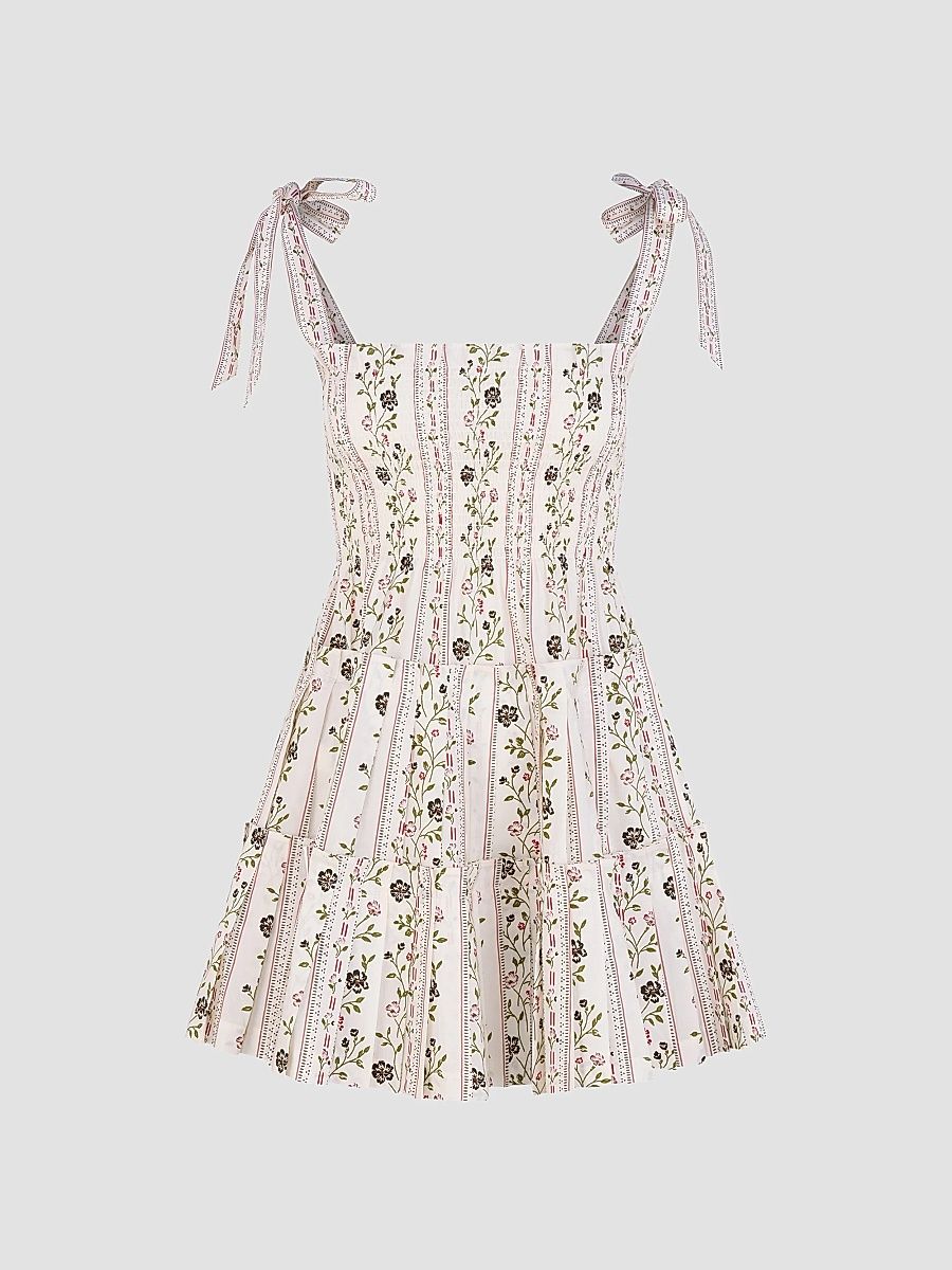 Women's The Ribbon Charlotte Nap Dress - Kelmscott Ribbon Stripe - Size XXXS