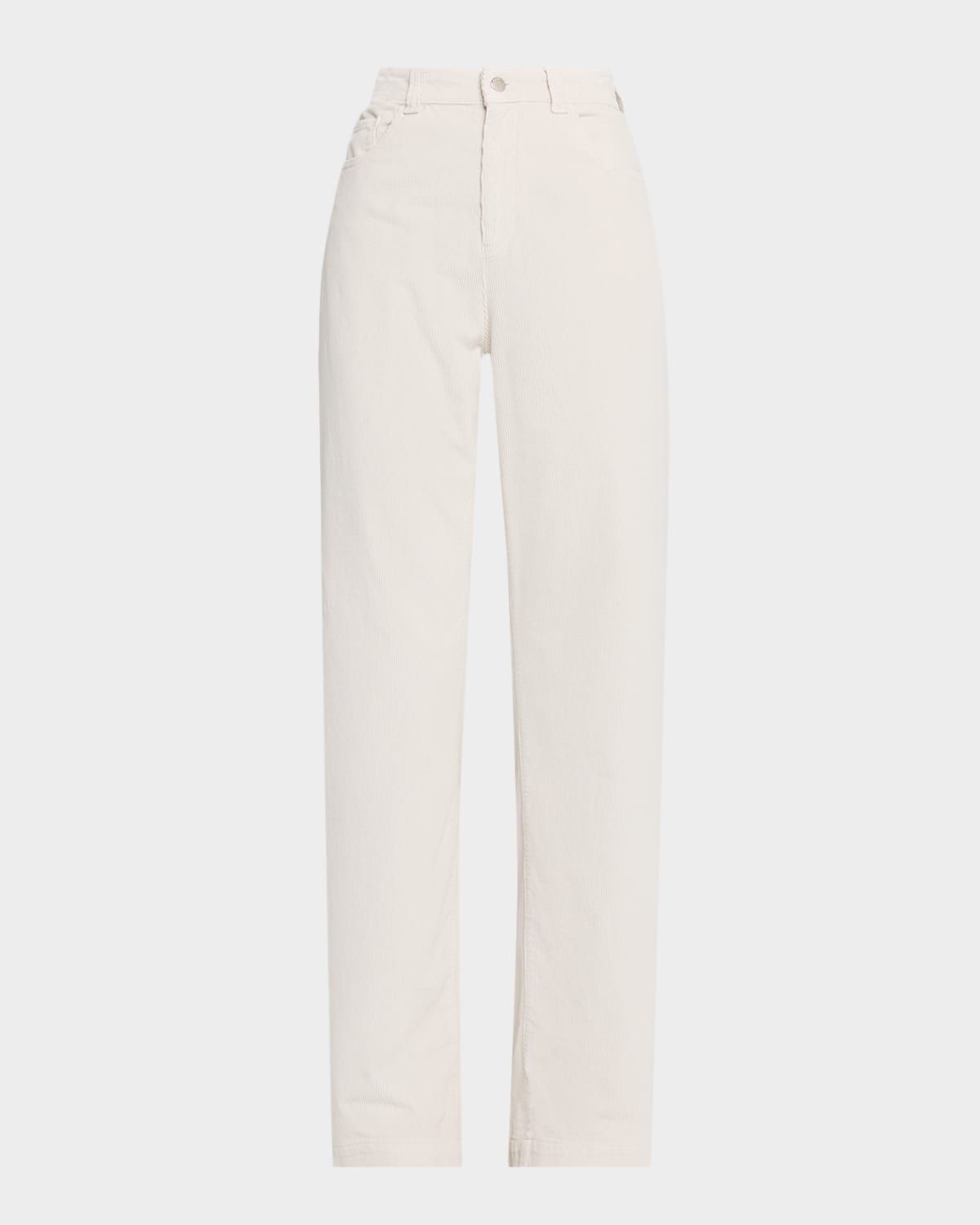 Straight-Leg Corduroy Pants