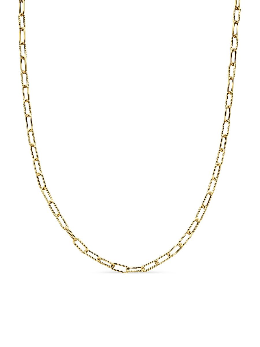 Women's DY Madison Chain Necklace In 18K Yellow Gold - Gold - Size 18