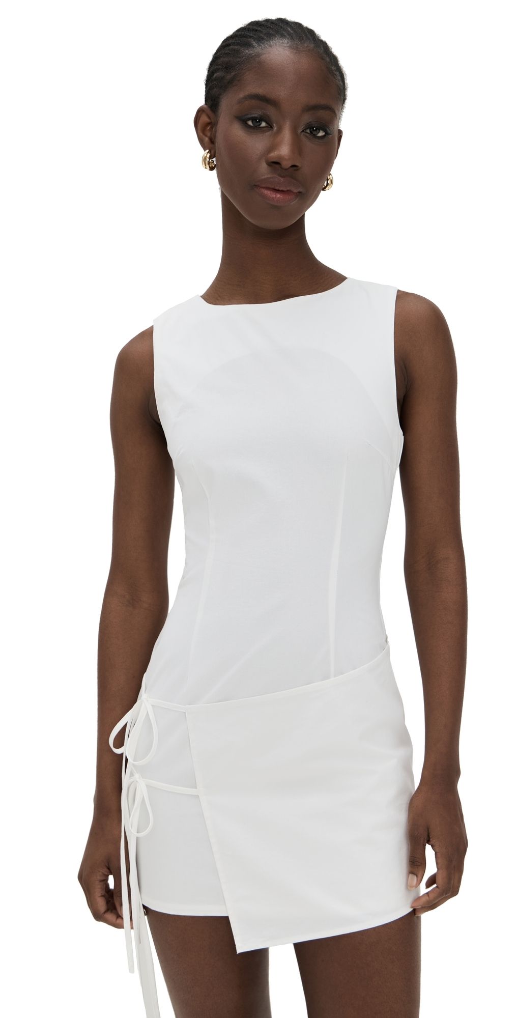 Lioness Ballerina Wrap Mini Dress Porcelain S