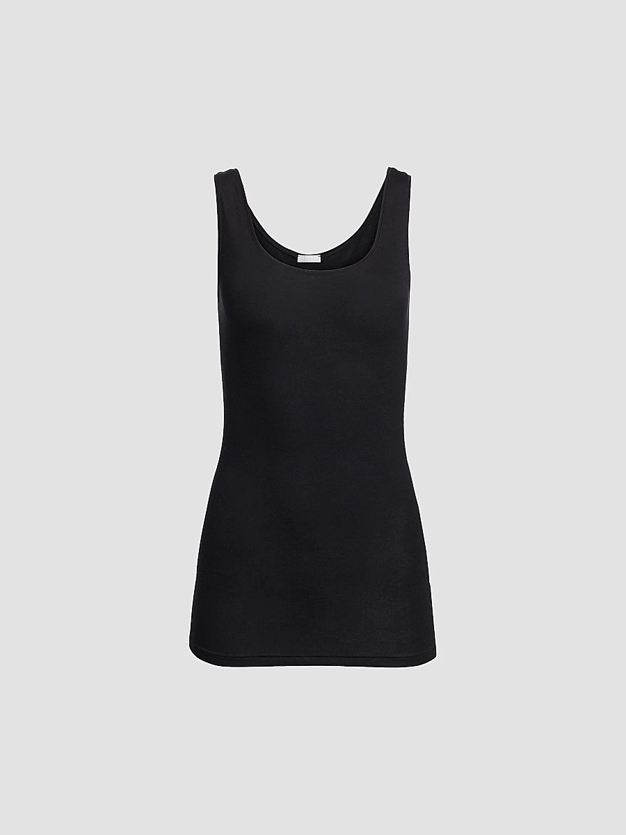 Hanro Women's Soft Touch Tank Top - Black - Size XL