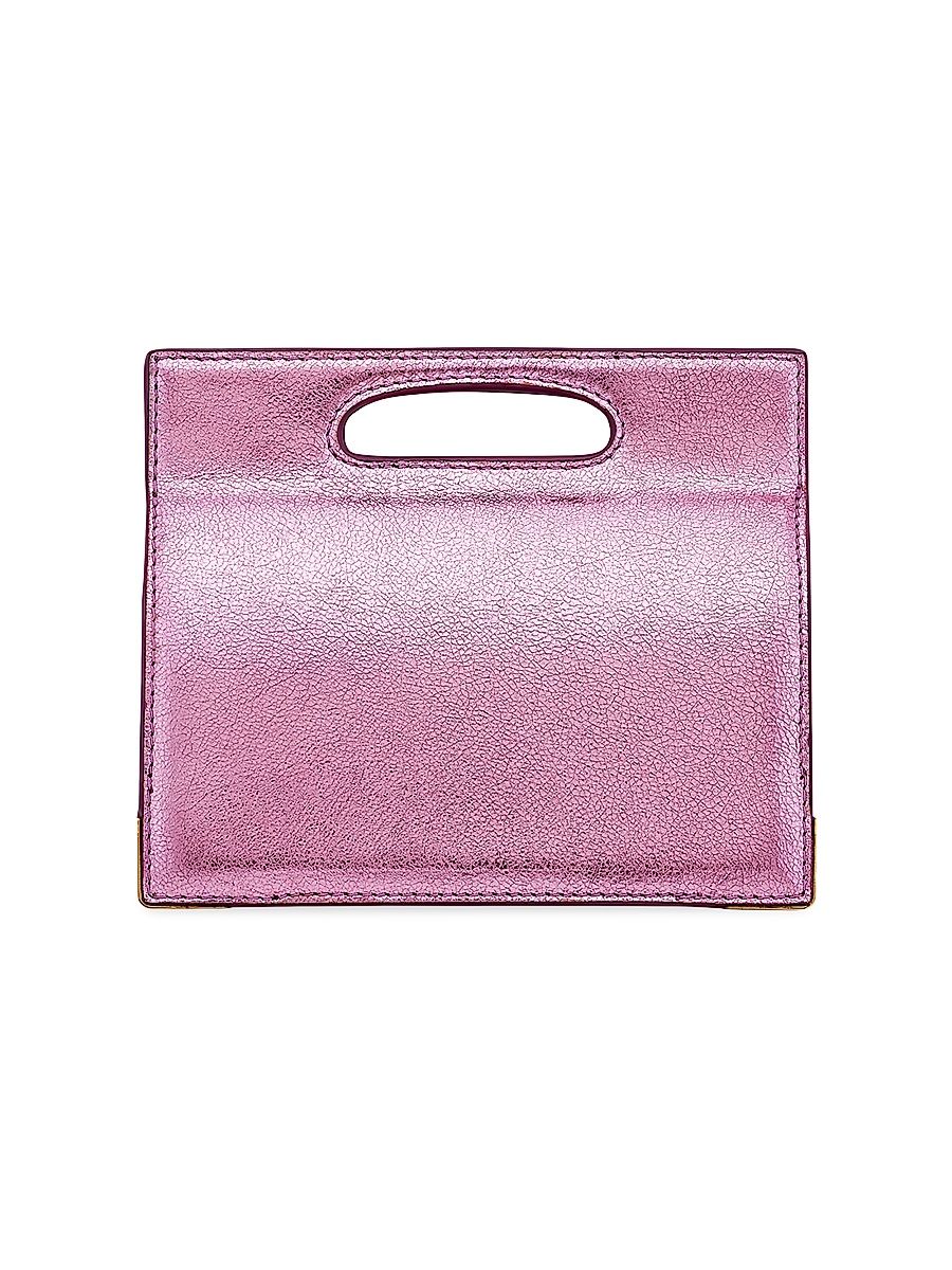 Women's Stella Miniature Top Handle Bag in Tropicana Leather - Rose Gold