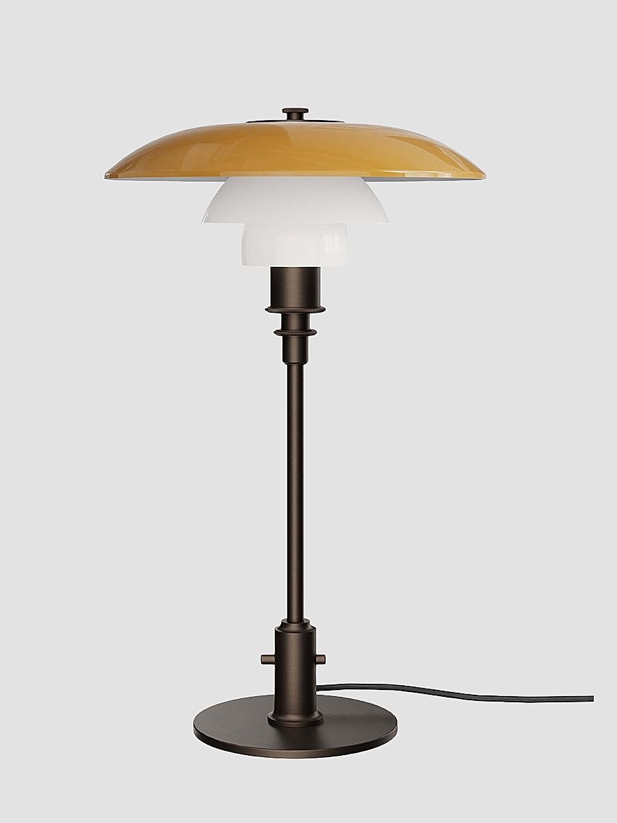 Ph 3/2 Centenary Table Lamp - Amber Opal White