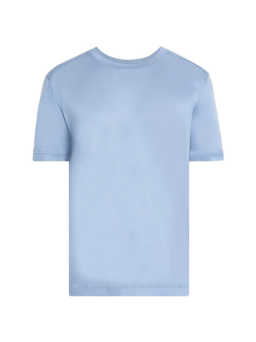 Men's Lyocell Crewneck T-Shirt - Blue - Size XXL