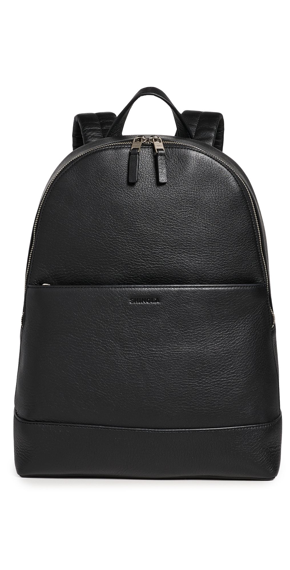 Shinola Canfield Pebbled Leather Backpack Black One Size