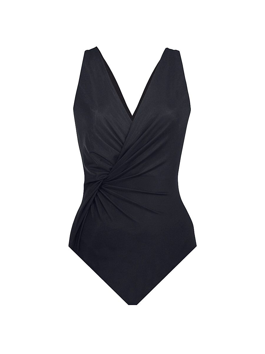 Women's Twisted Sister Esmerelda One-Piece Swimsuit - Black - Size 16