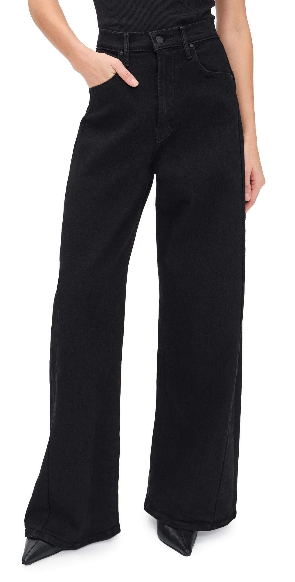 MOTHER The Pipe Dream Button Sneak Jeans Nighty Night 25