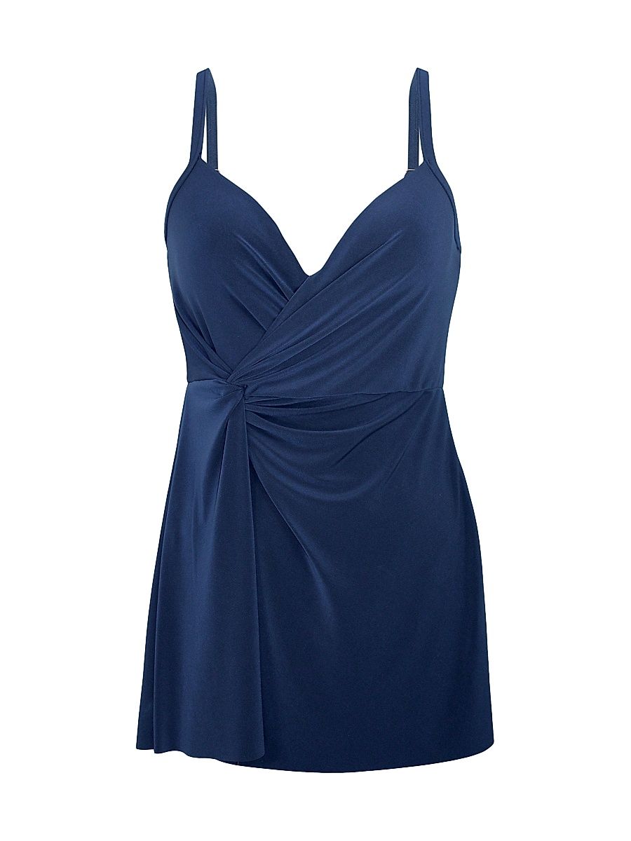 Women's Twisted Sister Adora Swim Dress - Midnight Blue - Size 16