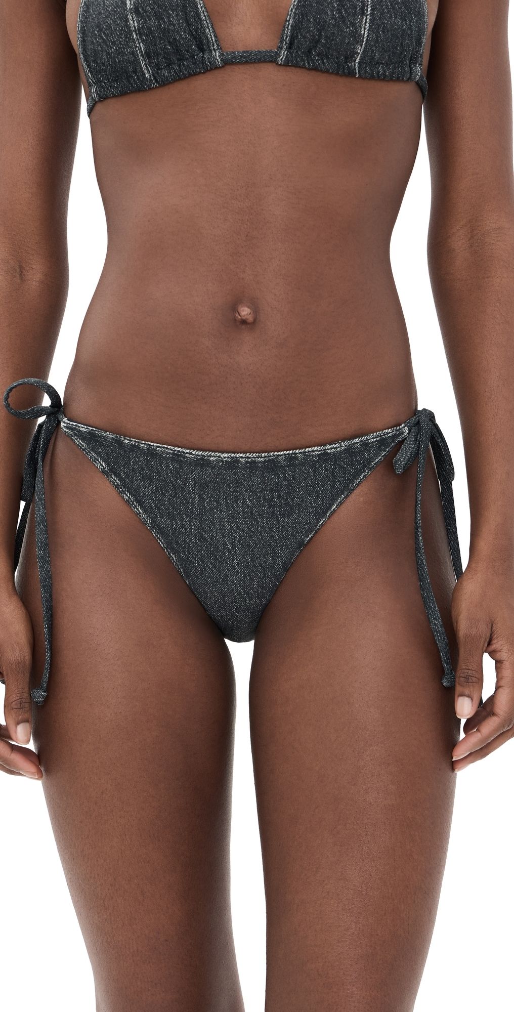 rag & bone Miramar Triangle String Bikini Bottoms Inwaf XL