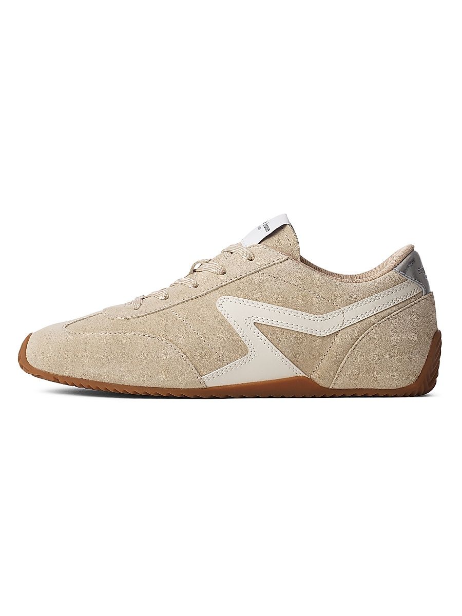 Women's Retro Runner Slim Ultra Suede Sneakers - Macadamia Suede - Size 10